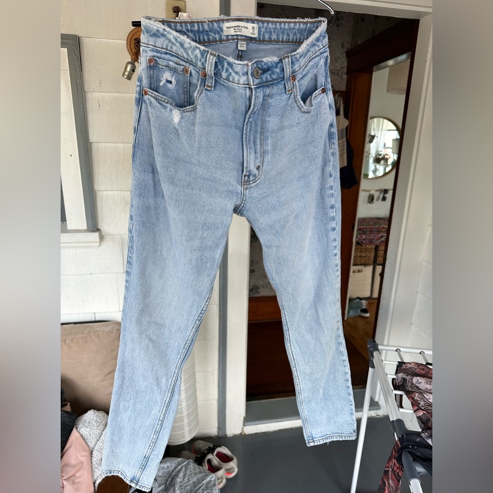 Abercrombie & fitch high rise curve love skinny jean size 26 long